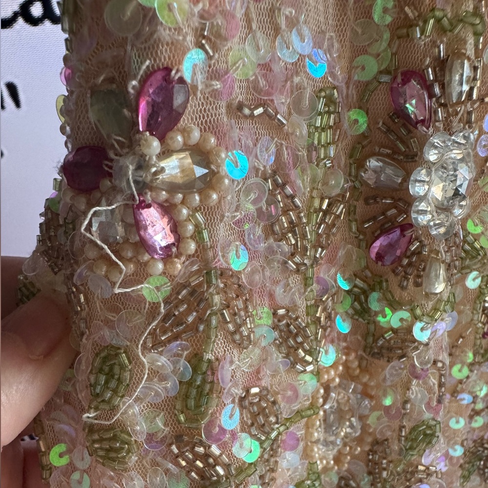 Mac Duggal Cocktail dress that is colorful with a column fit. 10755 size 12 - Picture 10 of 15